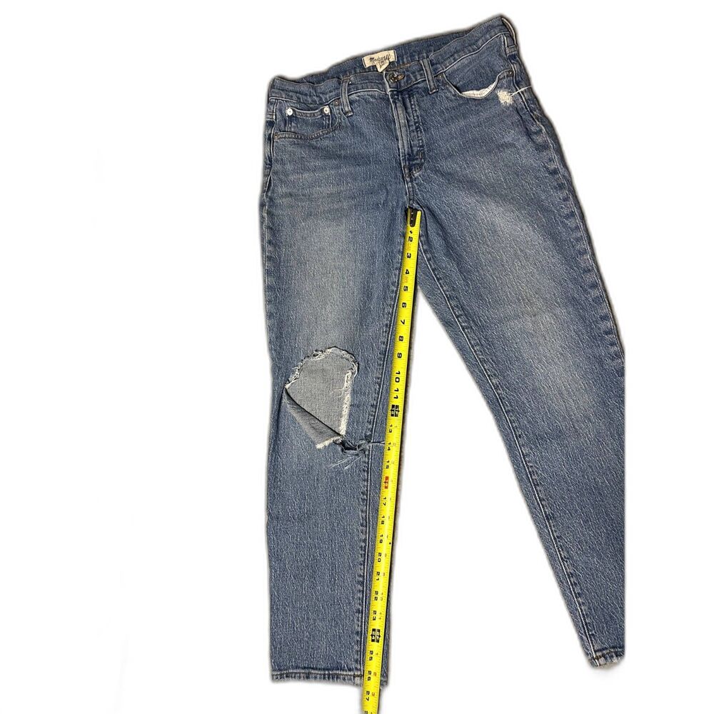 Madewell Mid-Rise Perfect Vintage Jeans – Size 29 – Medium Wash Distressed Denim